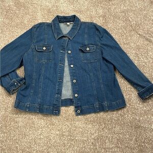 JM Collection Blue Jean Jacket